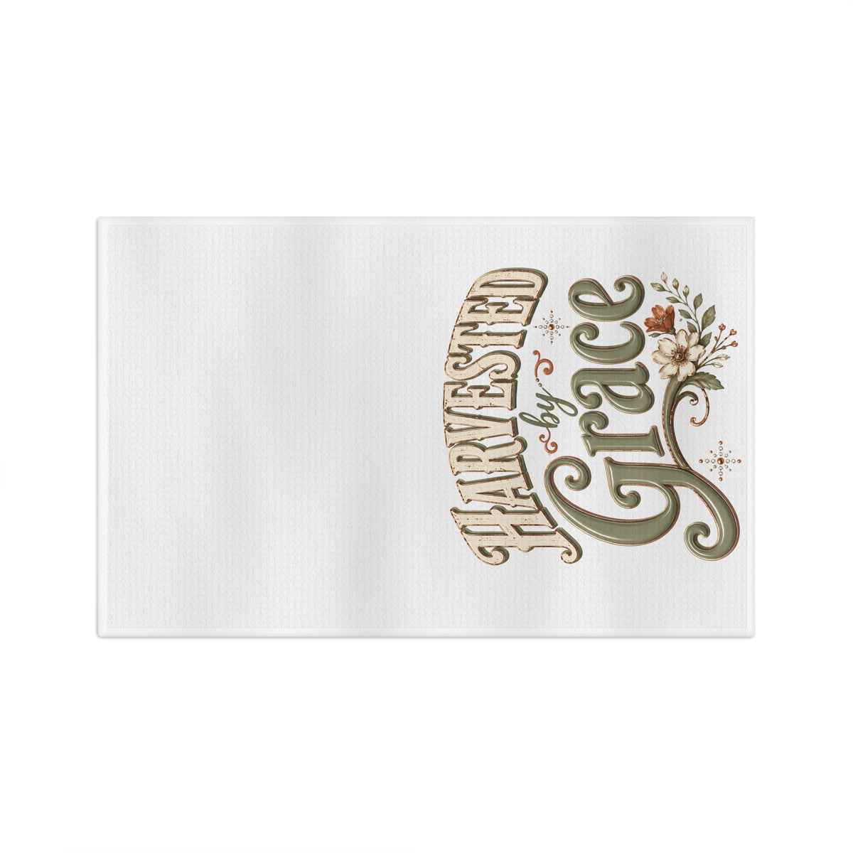 Harvested by Grace Microfiber Tea Towel | Fall Farmhouse Kitchen Decor