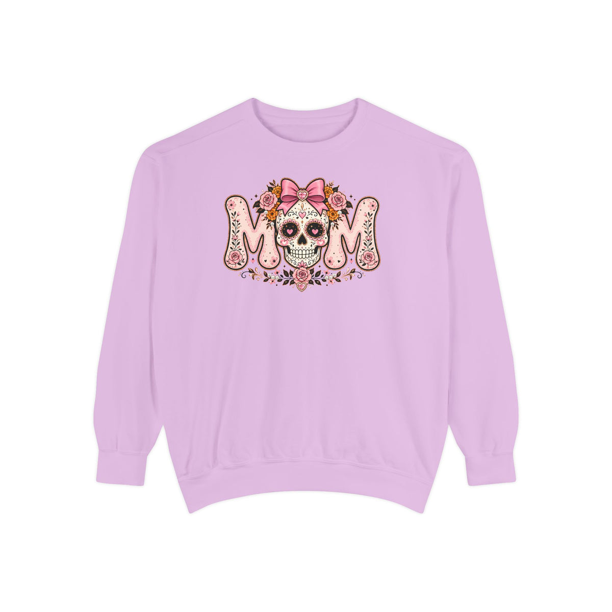 Mom Fall Sweatshirt, Mom Halloween Sweatshirt, Dia de los Muertos, Floral Skull Sweatshirt, Skull Mom, Sugar Skull Sweater Comfort Colors