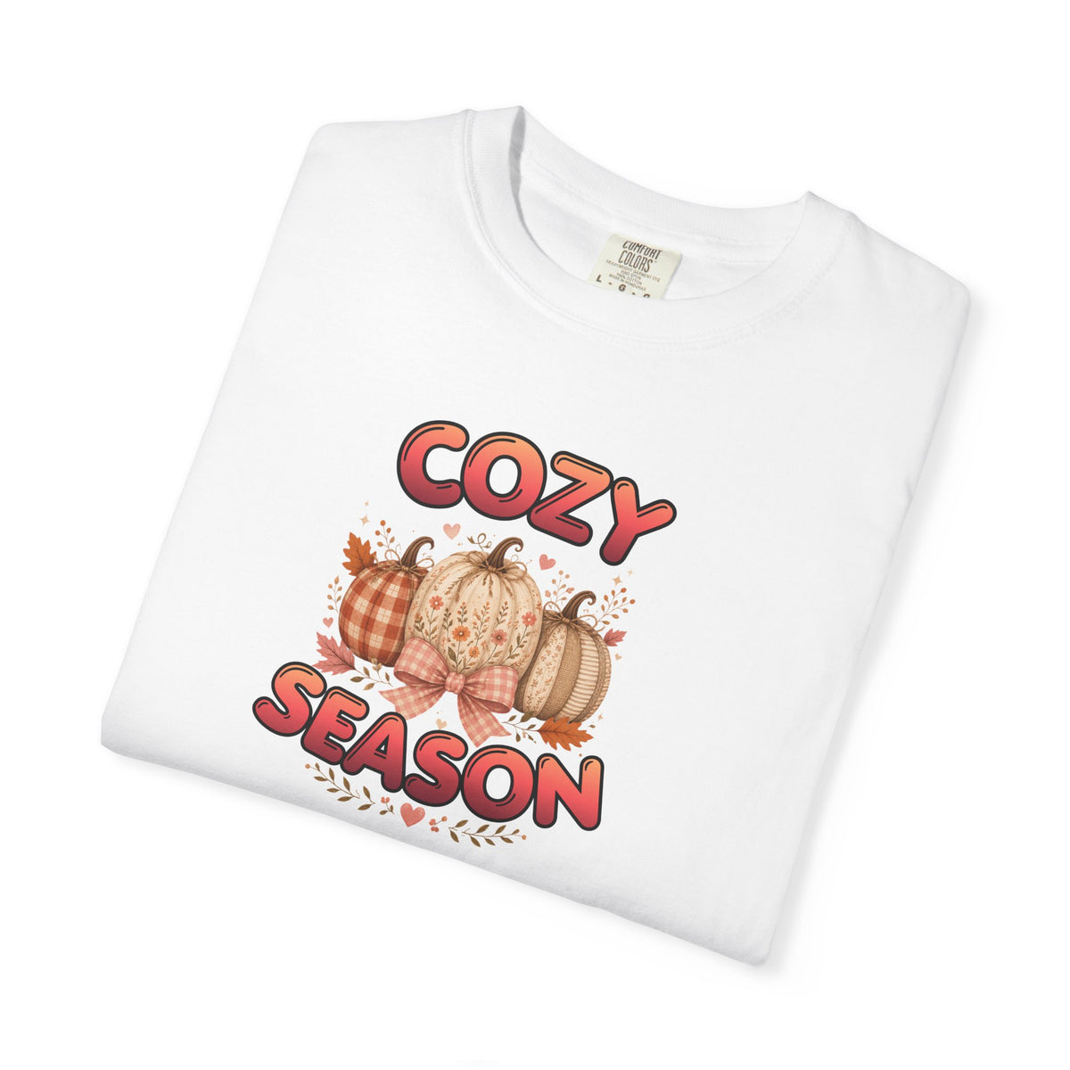 Cozy Season Fall Shirt Women Boho Pumpkin Tee Autumn Faith Graphic Tshirt Cottagecore Blessed Comfort Colors Fall Season Gift For Her