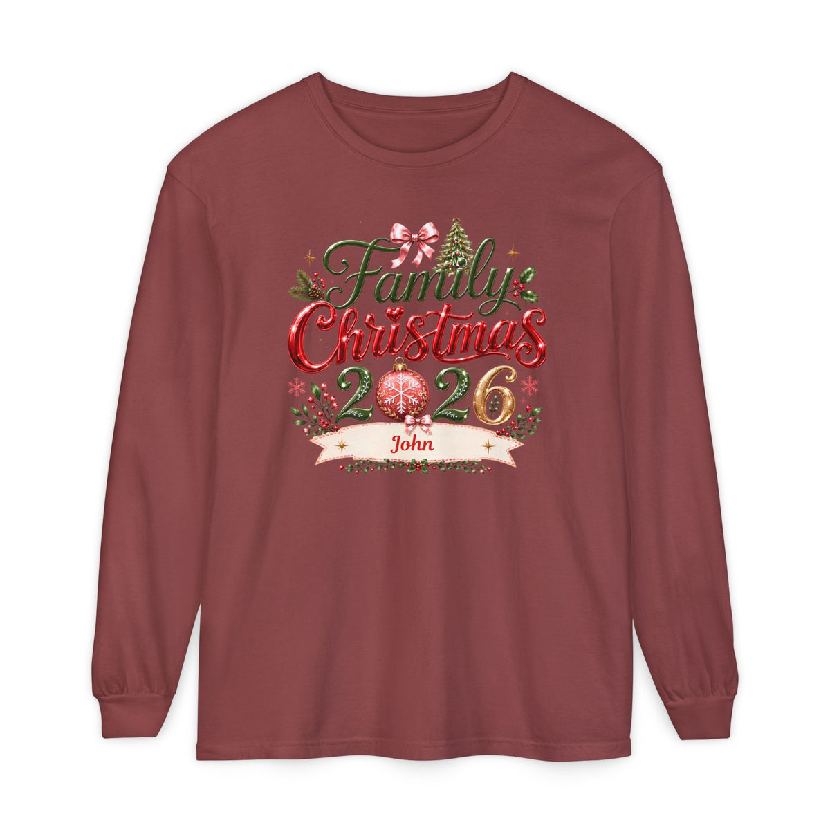 Unisex Garment-dyed Long Sleeve T-Shirt