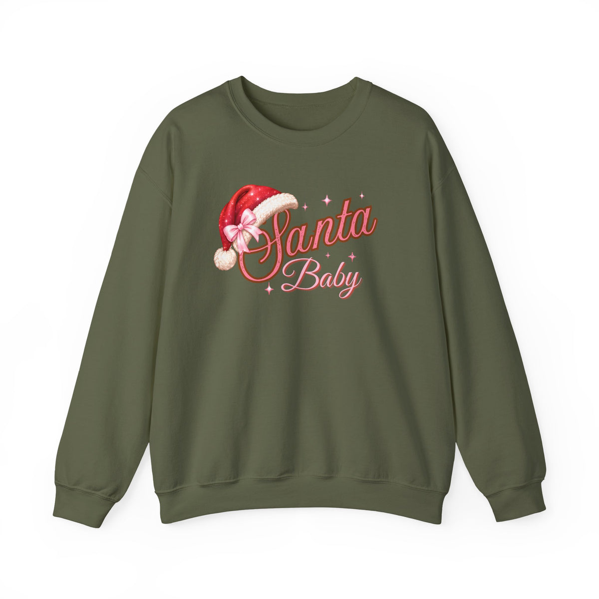 Santa Baby Sweatshirt, Christmas Crewneck, Retro Santa Sweatshirt, Womens Christmas Sweater, Cute Holiday Shirt, Christmas Gift for Her