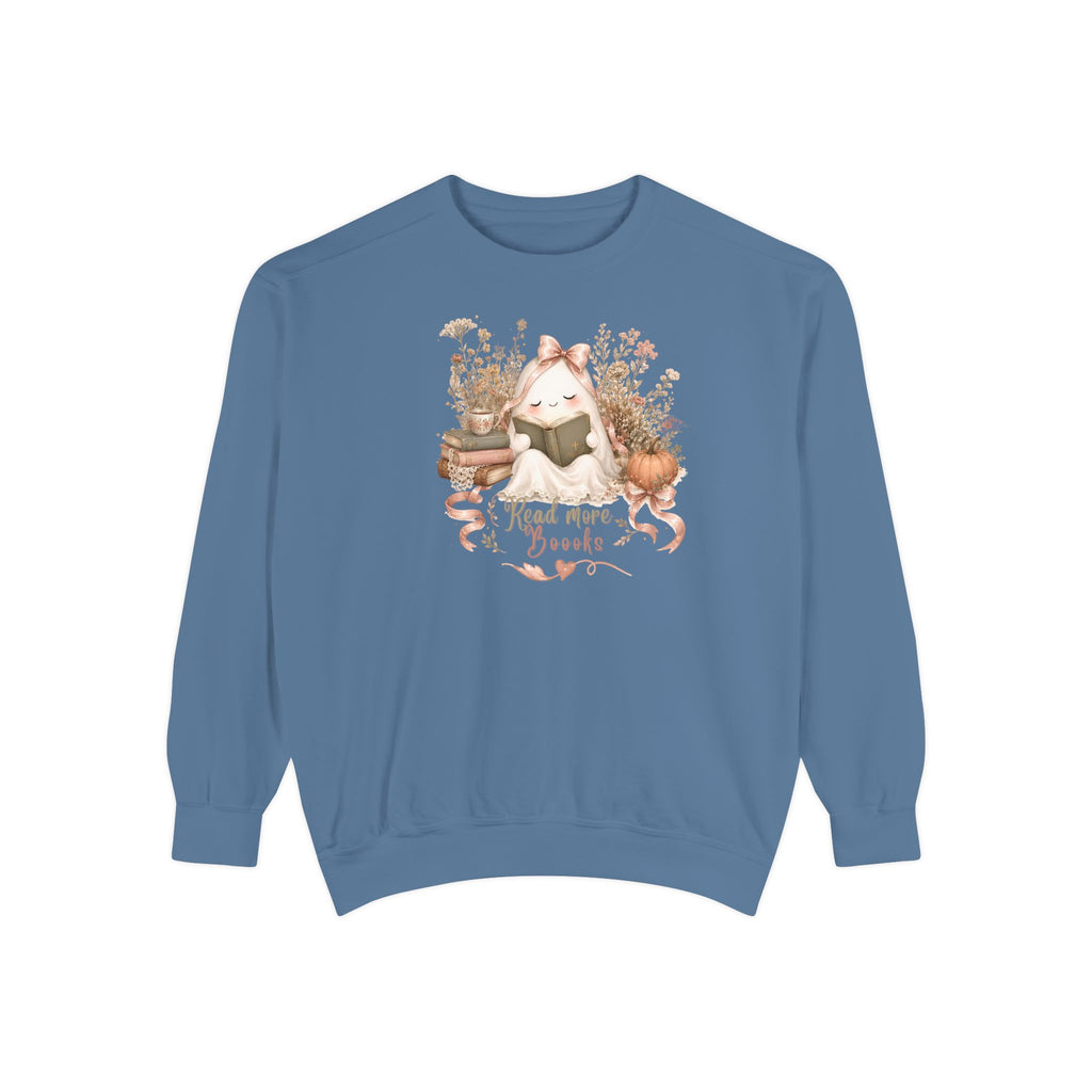Book Lovers Gift Sweatshirt, Fall Vibes Crewneck, Fall Books Sweater, Educator Gift, Read More Books Cozy Pullover