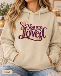 You Are Loved Christian Sweatshirt | Positive Affirmation Hoodie | Bible Verse Religious Hoodie | Gift for Mom Hoodie | Faith Boho