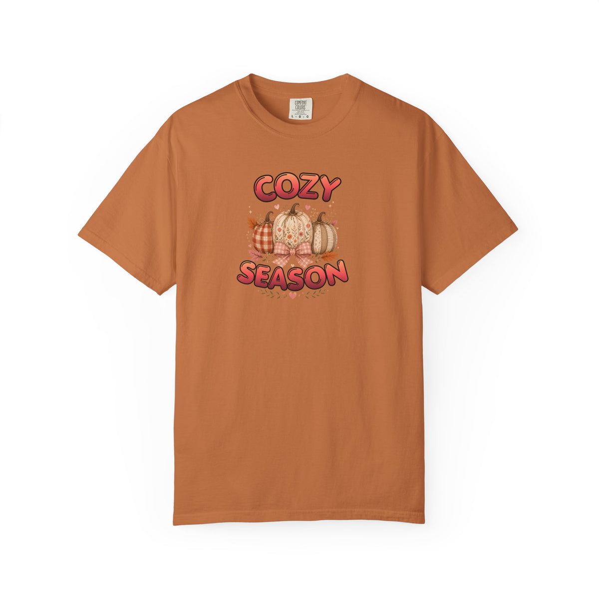 Cozy Season Fall Shirt Women Boho Pumpkin Tee Autumn Faith Graphic Tshirt Cottagecore Blessed Comfort Colors Fall Season Gift For Her