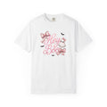 Ghost Shirt, Hey Boo Coquette Bow Halloween Tee, Pink Girly Comfort Colors Shirt, Spooky Season Top, Cute Halloween Gift for Her