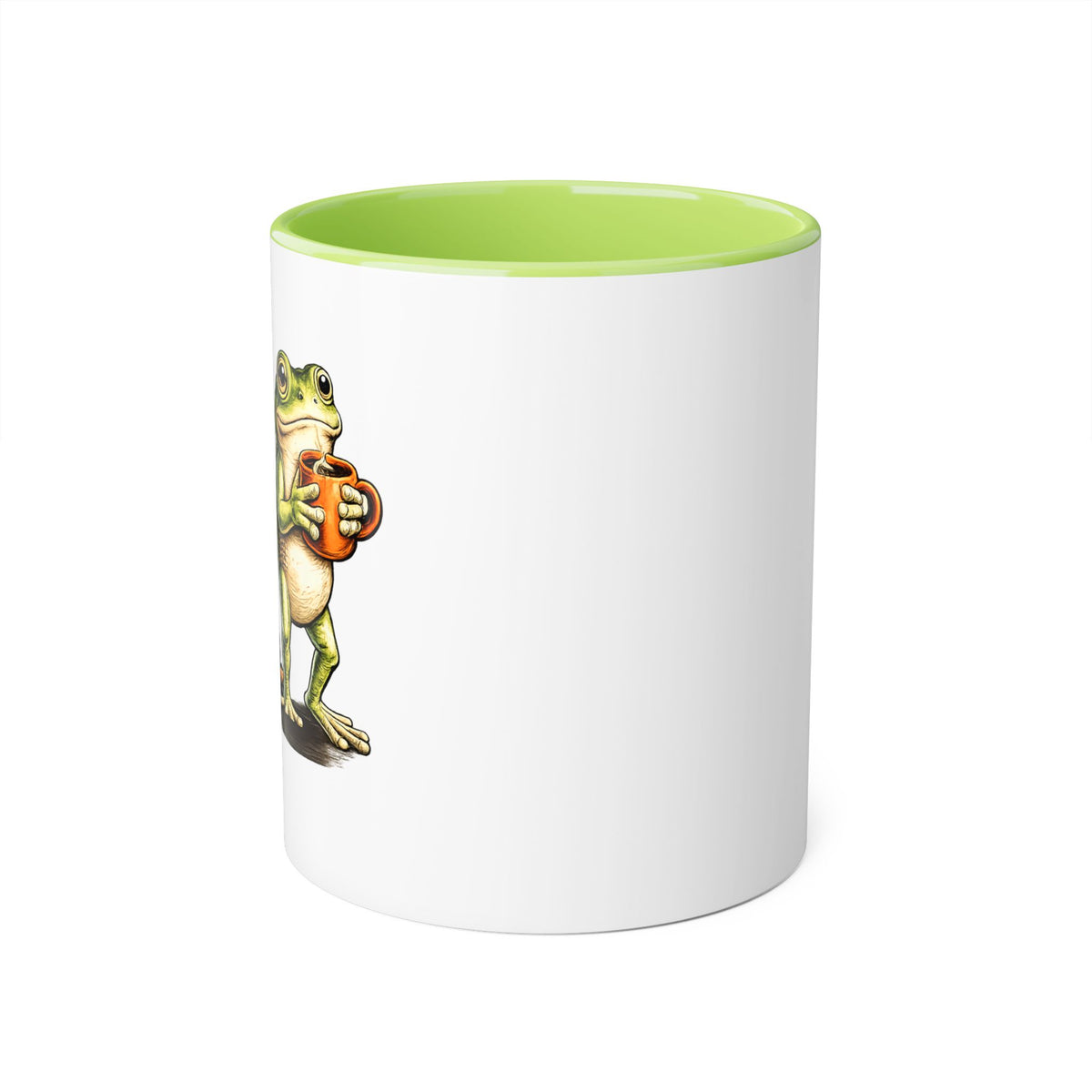 Walking by Faith Fueled by Caffeine Frog Coffee Mug, Christian Coffee Lover Gift, Funny Faith Mug, Scripture Mug, Gift for Her