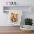 Hello Fall Wildflower Bouquet Kitchen Towel a cozy autumn touch for your kitchen and a thoughtful hostess, housewarming or Thanksgiving gift