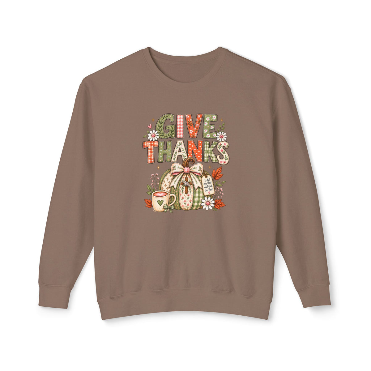 Comfort Colors Sweatshirt Pumpkin Thanksgiving Sweatshirt Faith Based Give Thanks Cross Cottagecore Crewneck Women Fall Gift