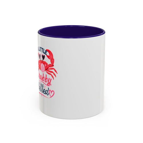A Little Crabby But Blessed Mug, Funny Beach Coffee Mug, Cute Crab Mug Gift, Christian Summer Mug, Funny Coffee Lover Gift, Crab Lover Mug