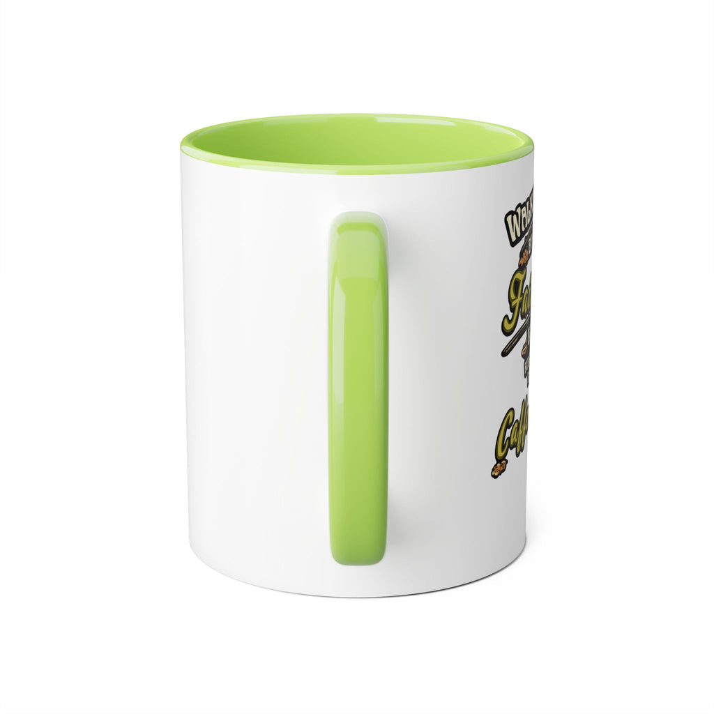 Walking by Faith Fueled by Caffeine Frog Coffee Mug, Christian Coffee Lover Gift, Funny Faith Mug, Scripture Mug, Gift for Her